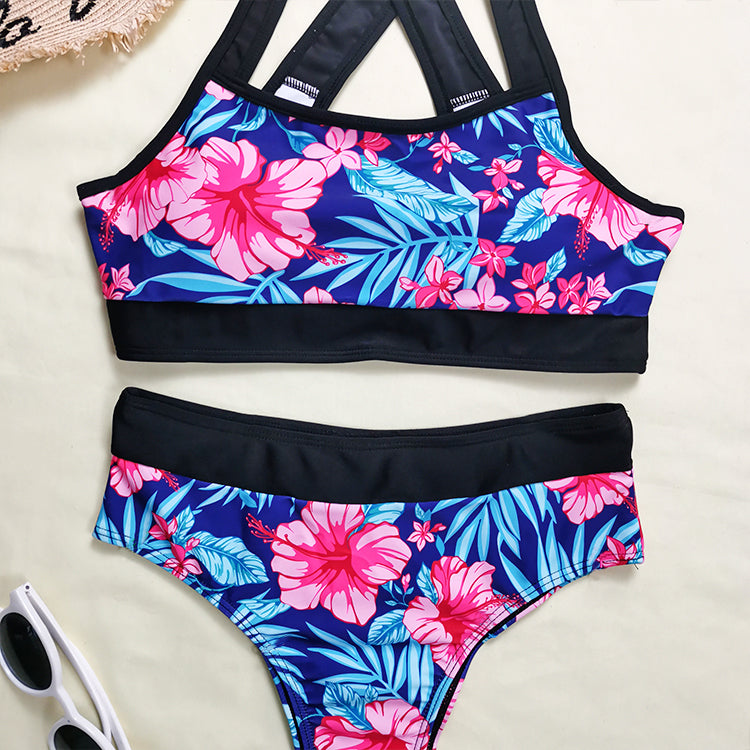 Women Floral 2- Piece Bikini Swimsuit