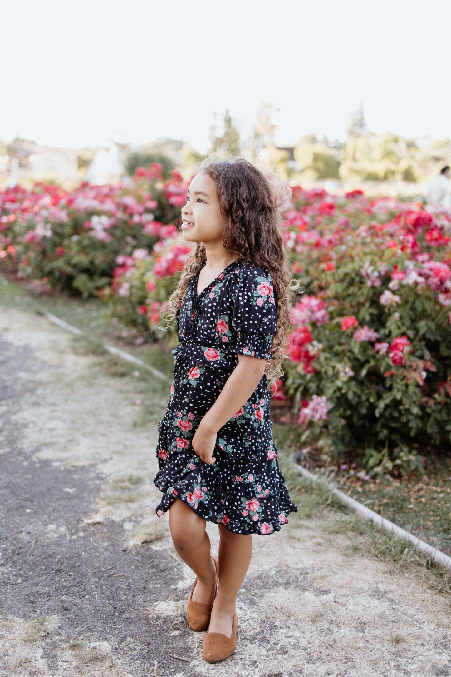 Sienna Black Floral Maxi Dress Mommy & Me Matching Outfits (Final Sale)