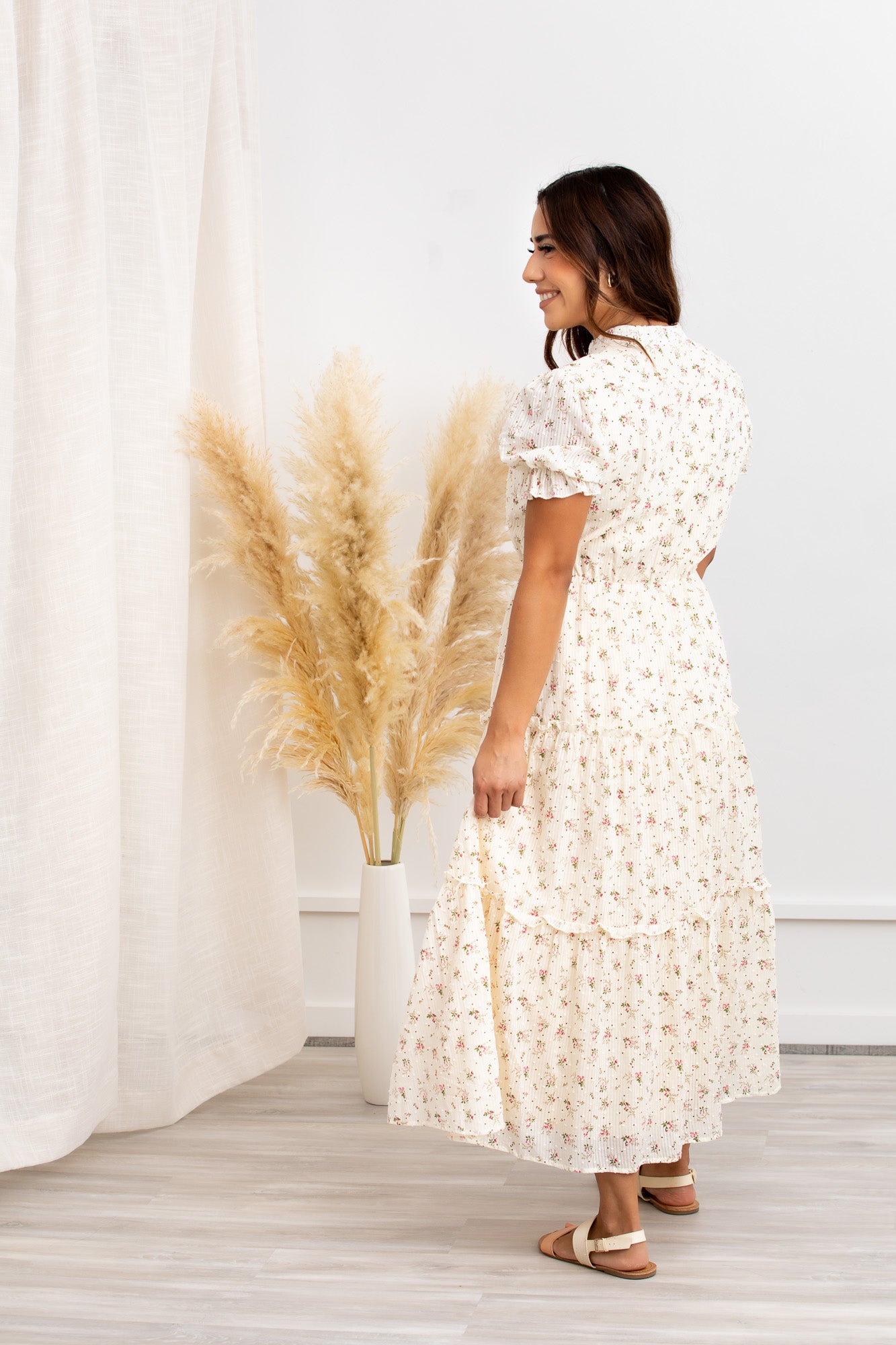 Floral Cotton Dress – Liana Tiered Maxi by Peony Alley