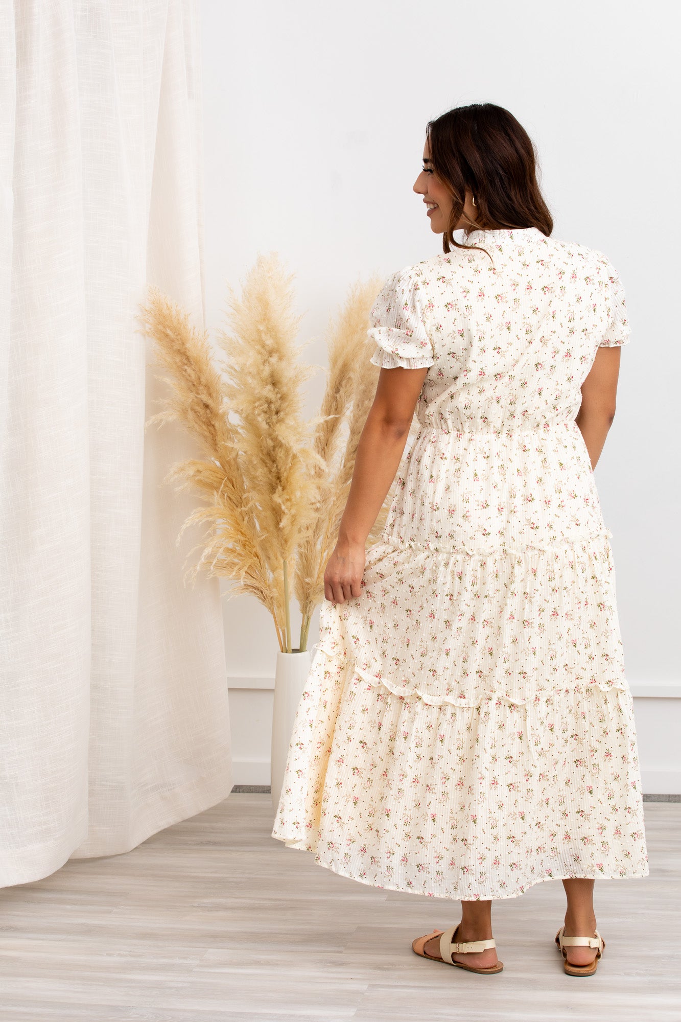 Floral Cotton Dress – Liana Tiered Maxi by Peony Alley