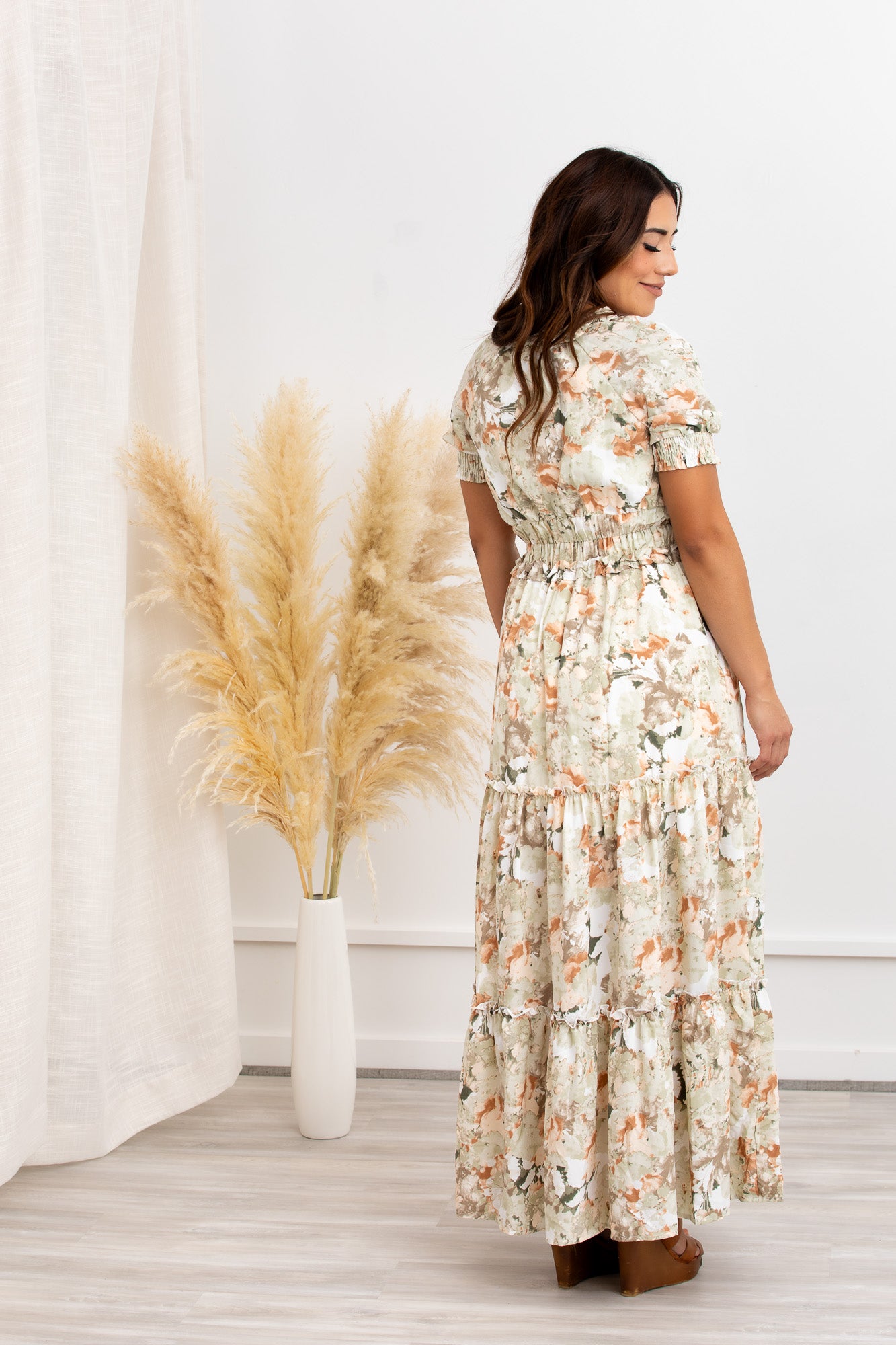 Naomi Floral Split Maxi Dress