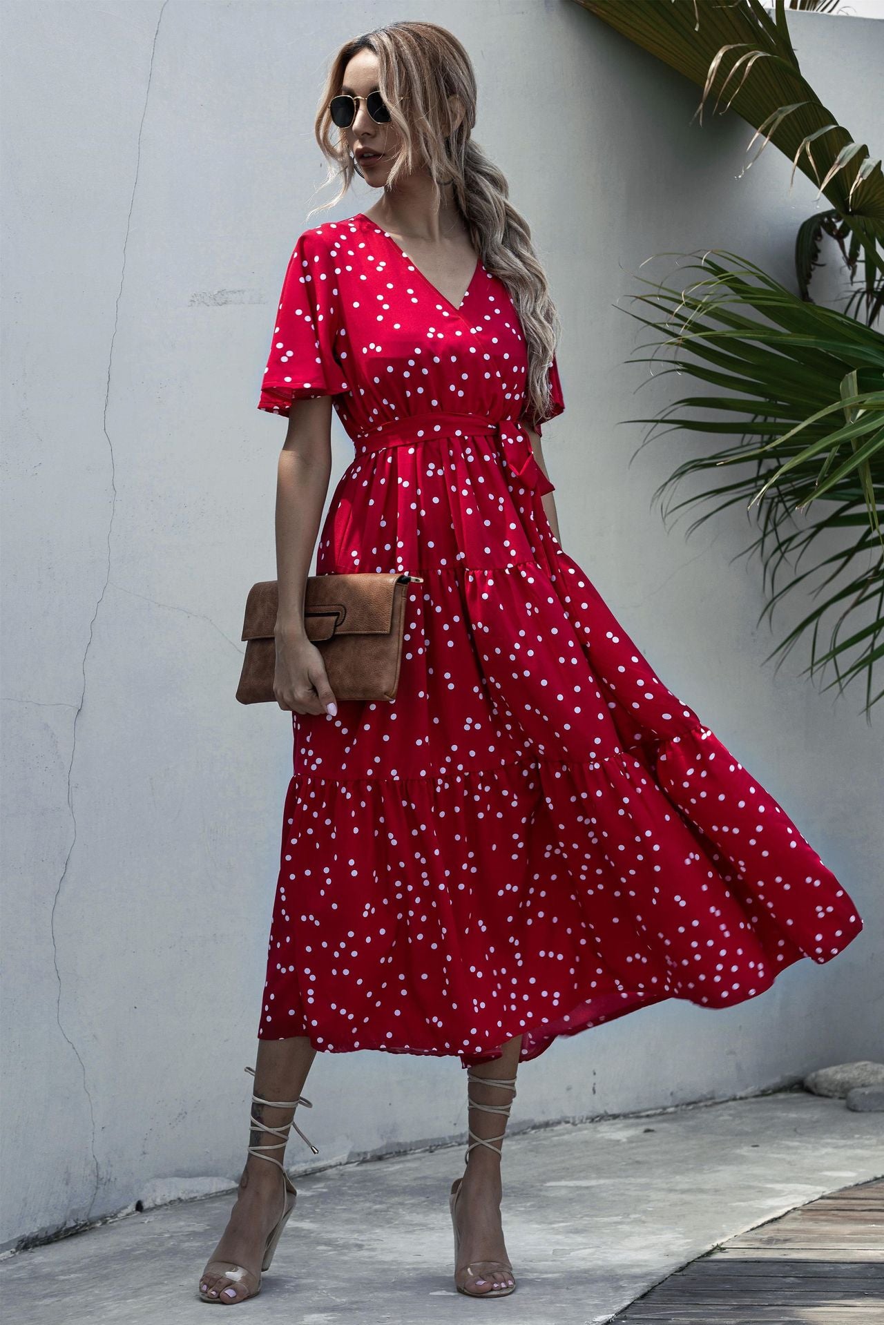 Milan Floral Belted Dress