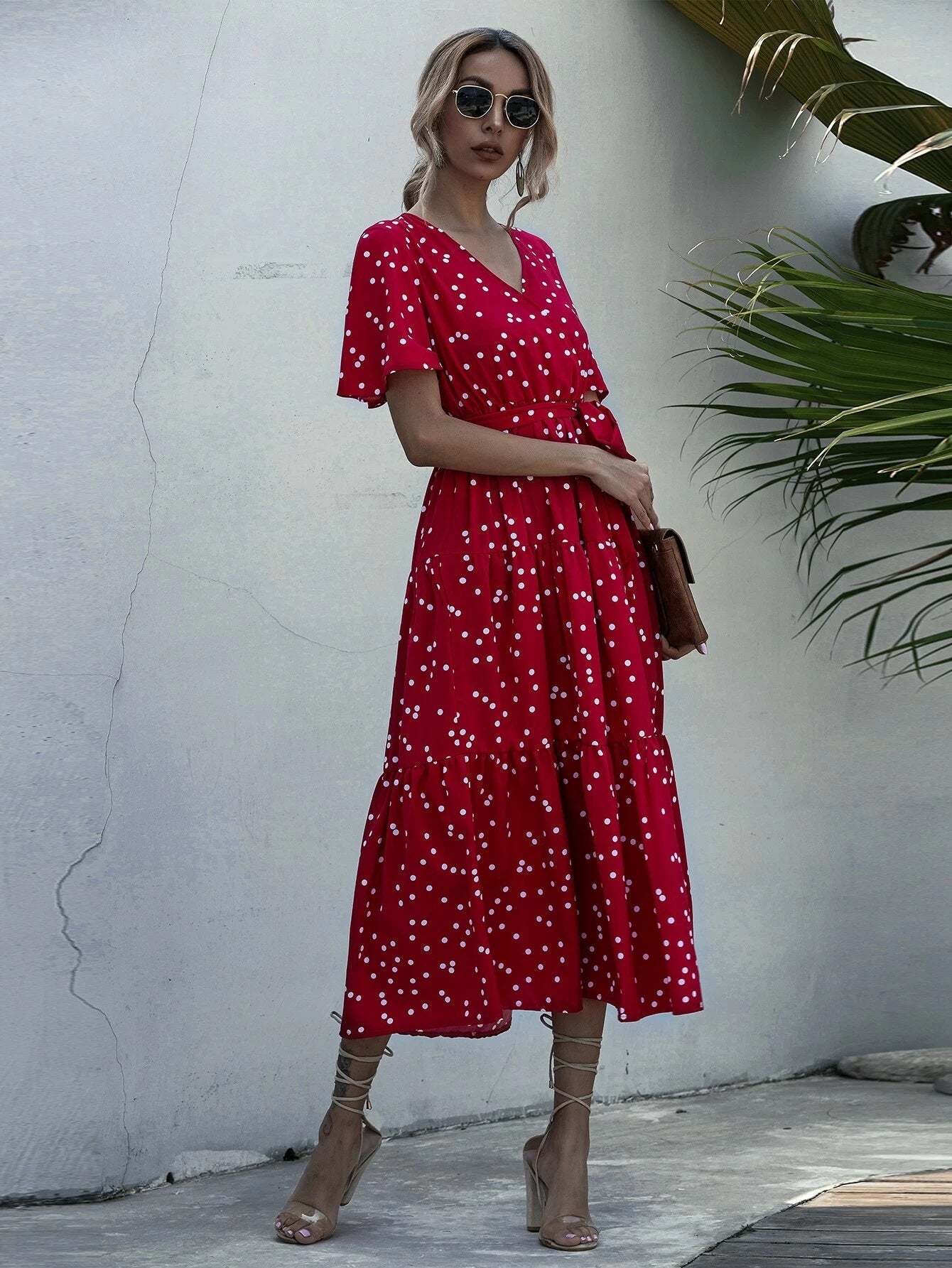 Milan Floral Belted Dress
