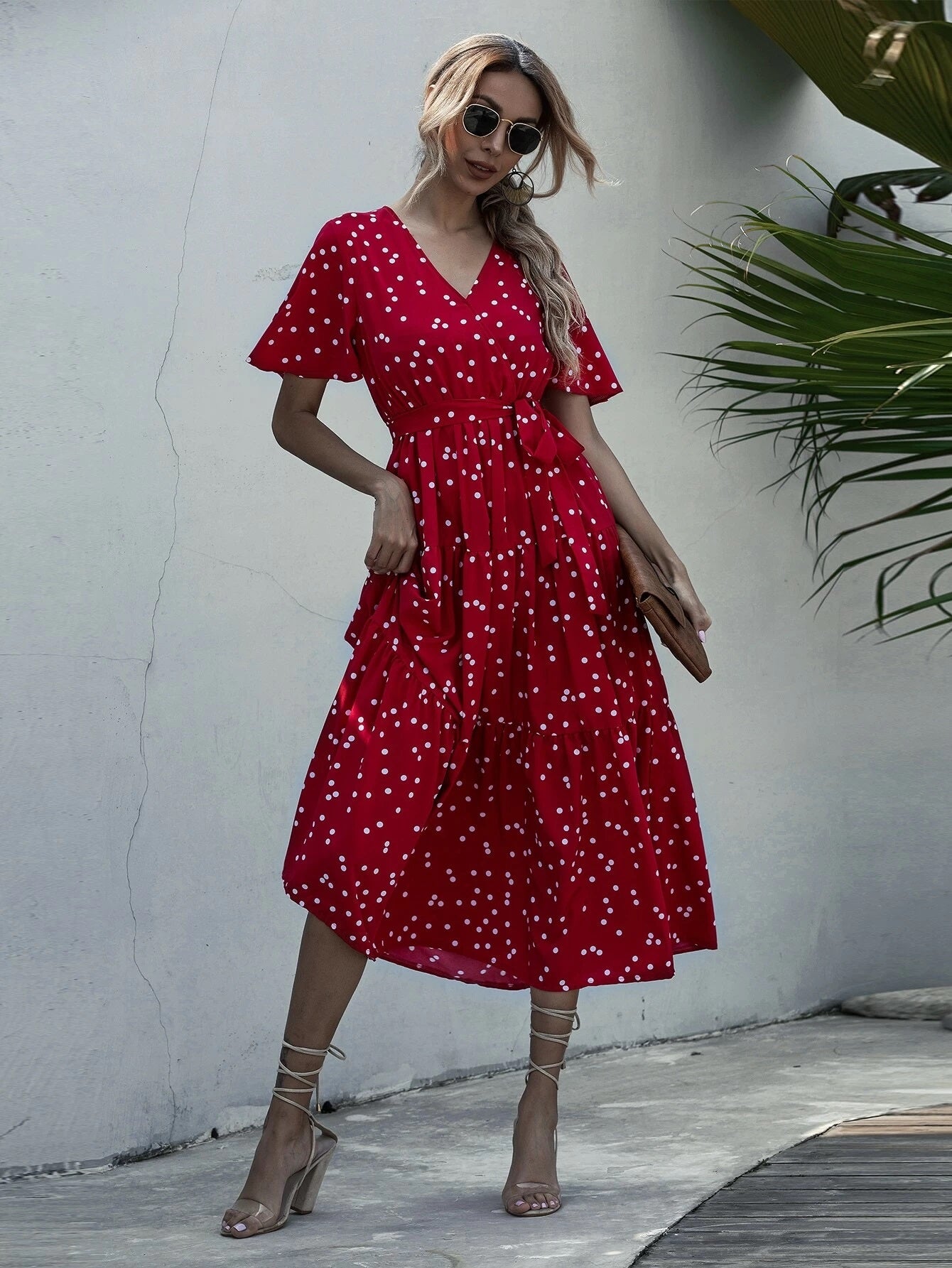 Milan Floral Belted Dress