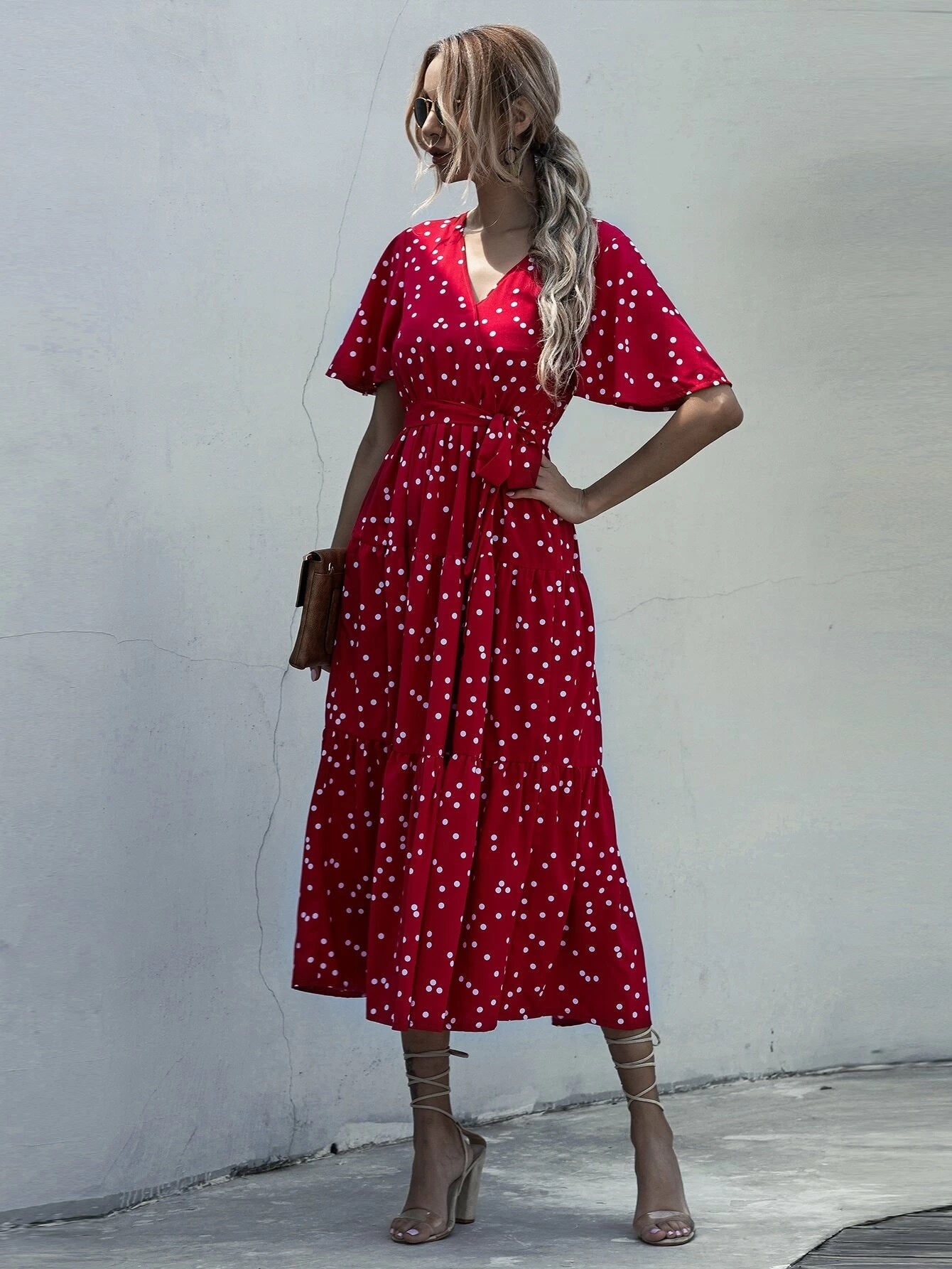 Milan Floral Belted Dress