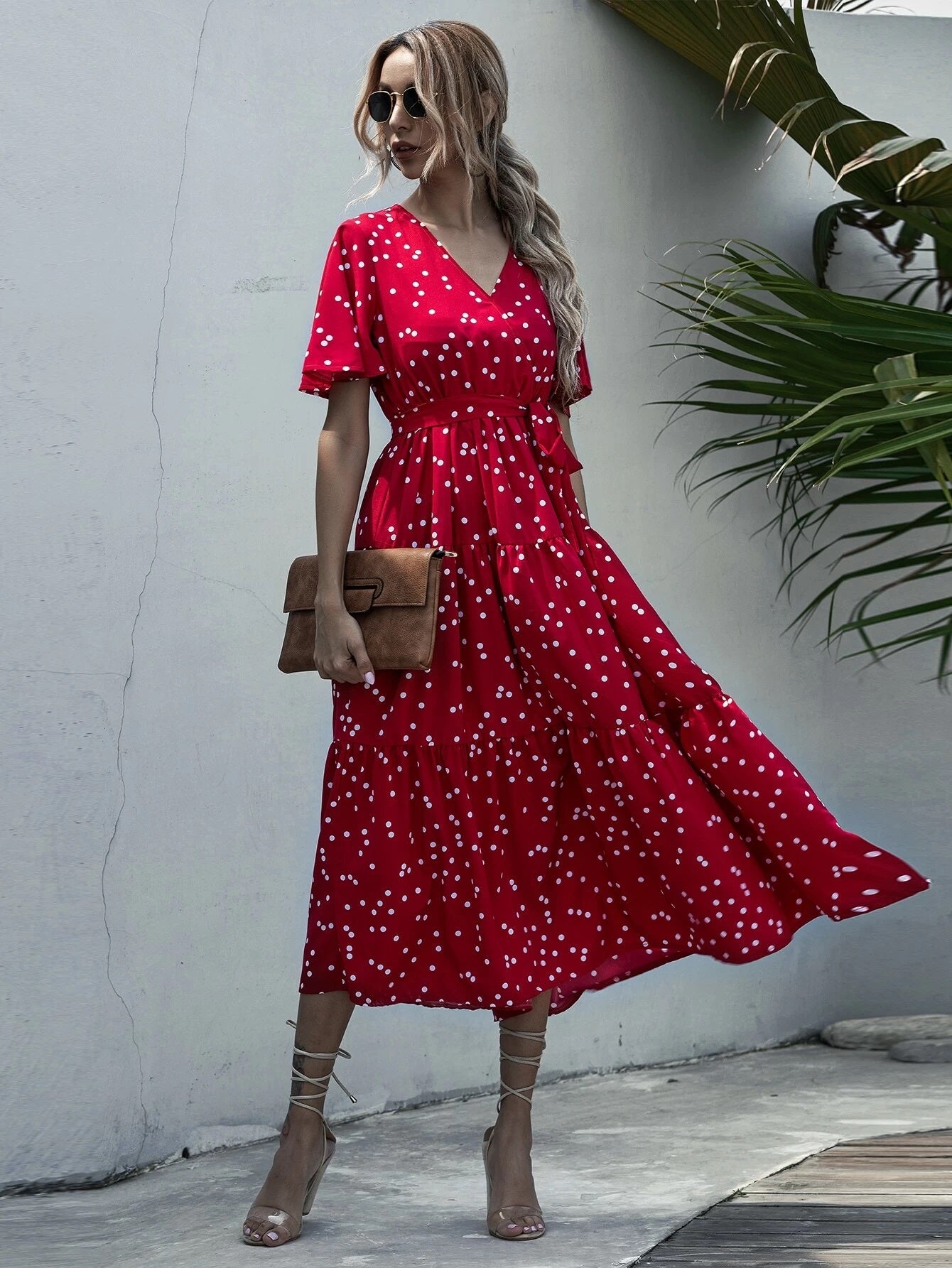 Milan Floral Belted Dress