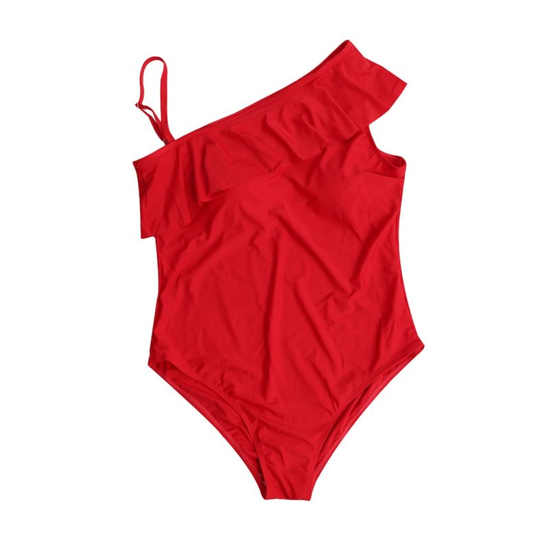 ONE SHOULDER RUFFLE Mommy & Me Swimsuit