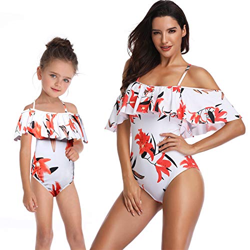 Ruffle Off Shoulder Floral One Piece