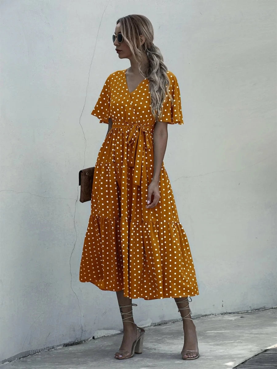 Milan Floral Belted Dress