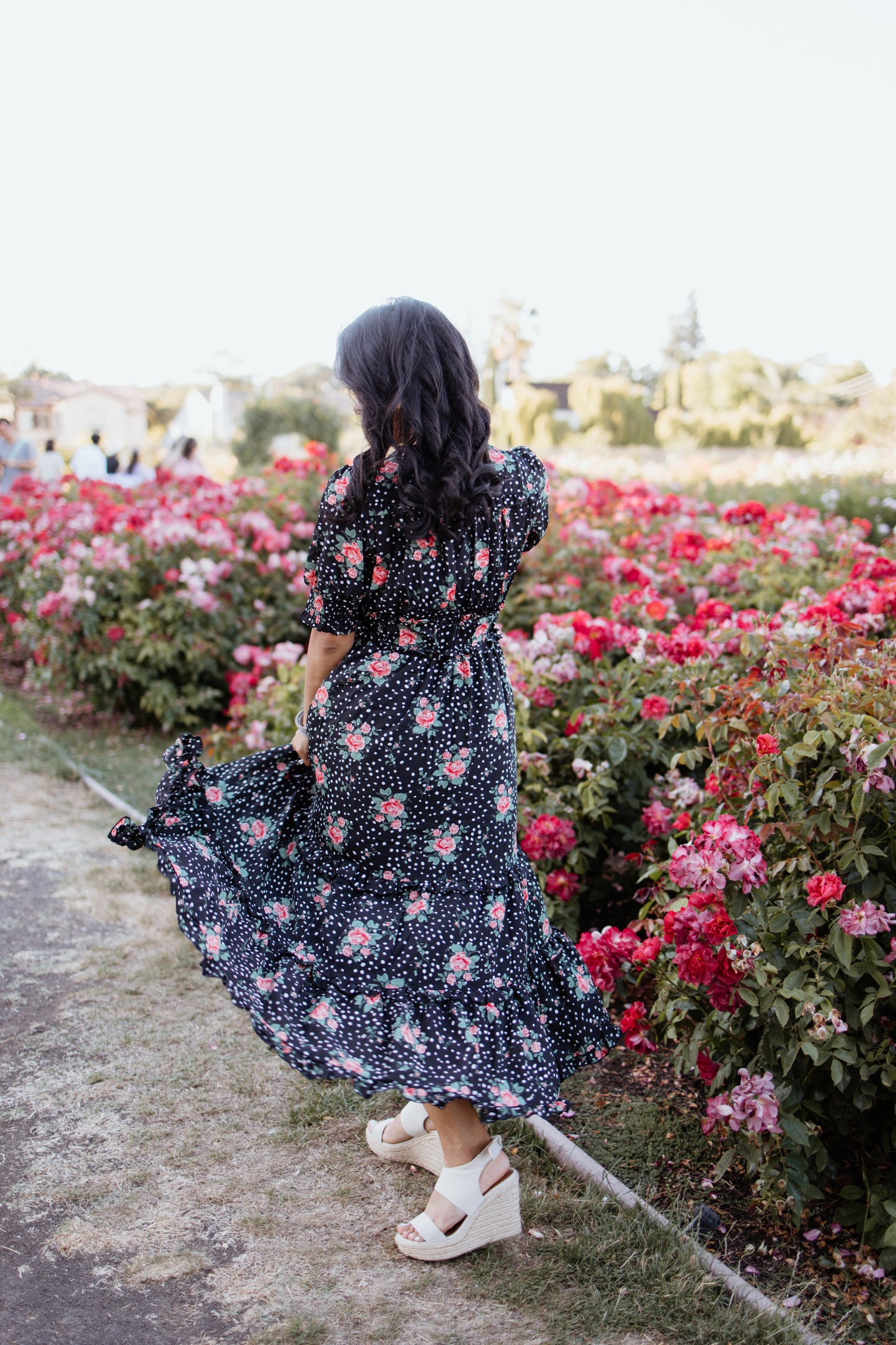 Sienna Black Floral Maxi Dress