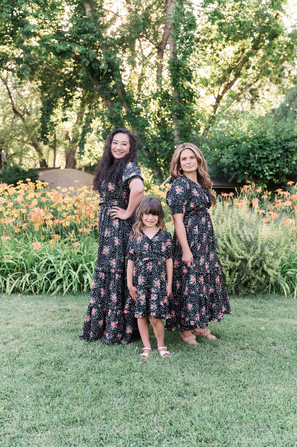 Sienna Black Floral Maxi Dress
