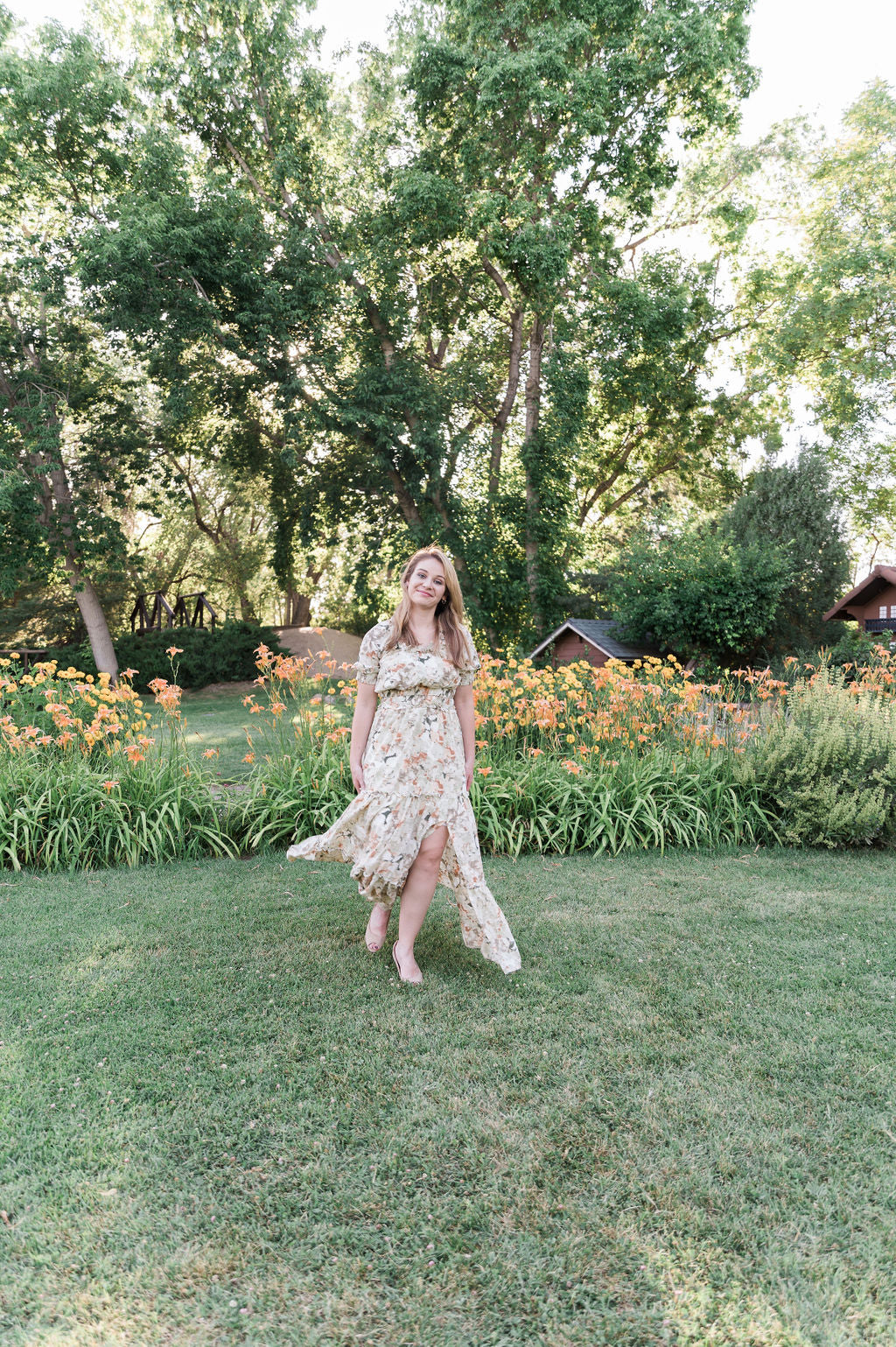 Naomi Floral Split Maxi Dress