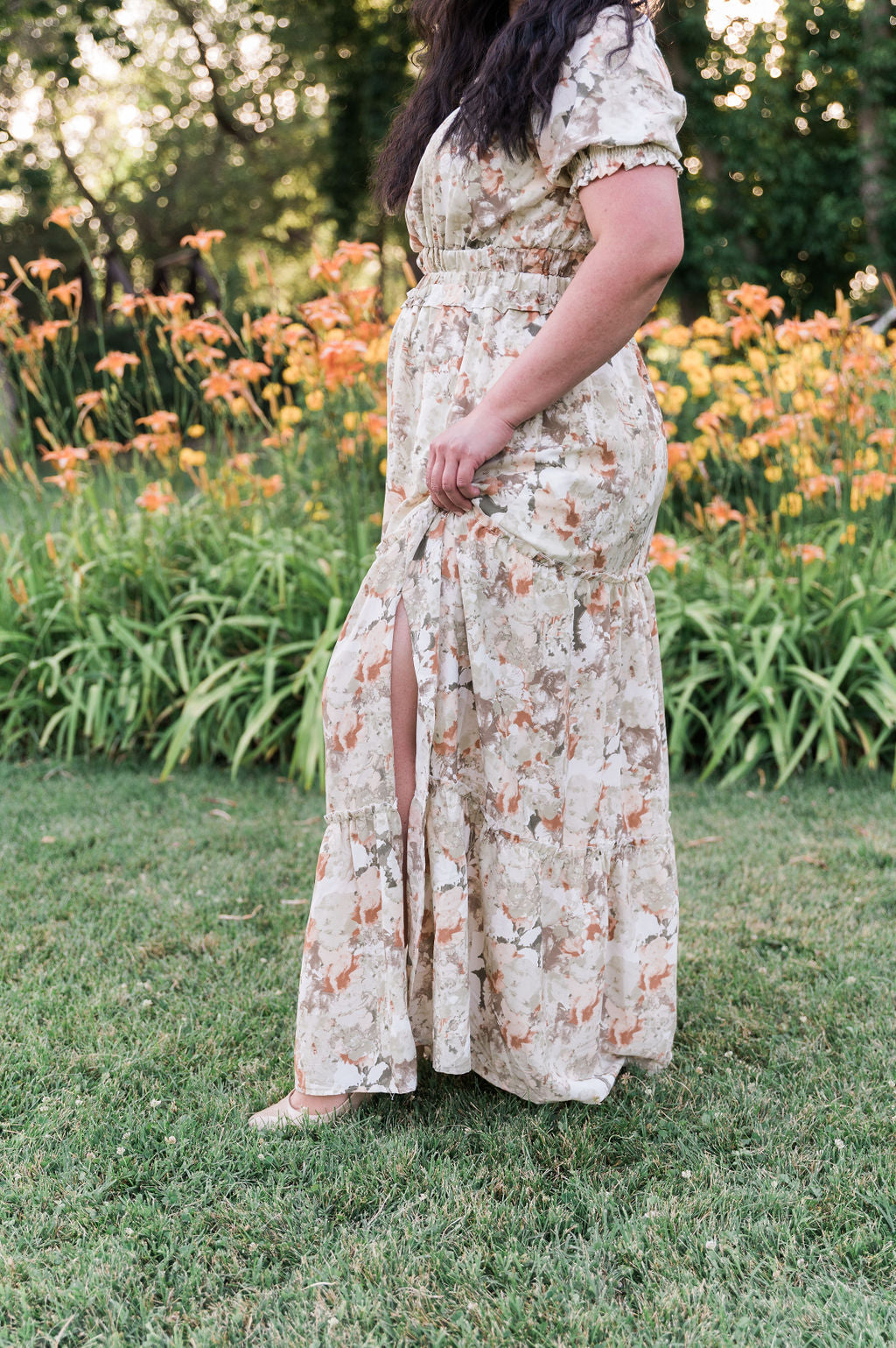 Naomi Floral Split Maxi Dress
