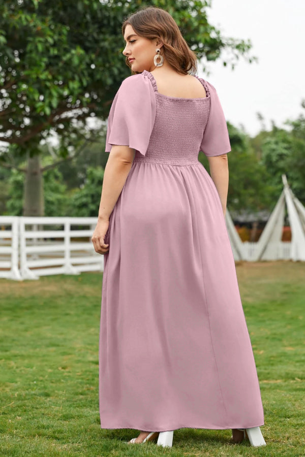 Hannah Smocked Bodice Maxi Dress