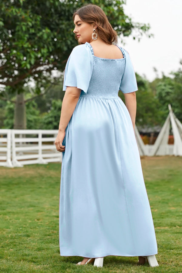 Hannah Smocked Bodice Maxi Dress