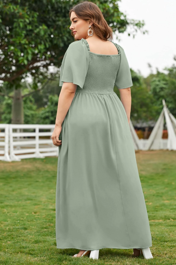 Hannah Smocked Bodice Maxi Dress