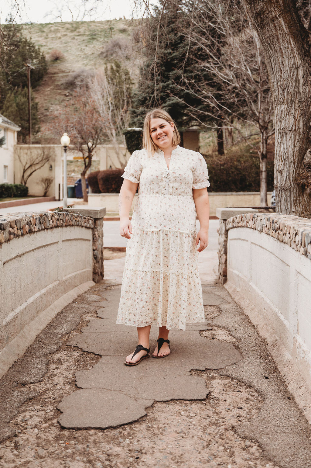 Floral Cotton Dress – Liana Tiered Maxi by Peony Alley