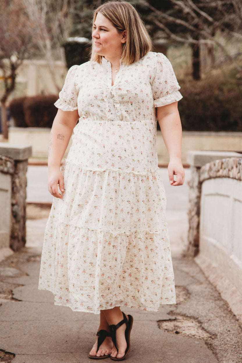 Floral Cotton Dress – Liana Tiered Maxi by Peony Alley