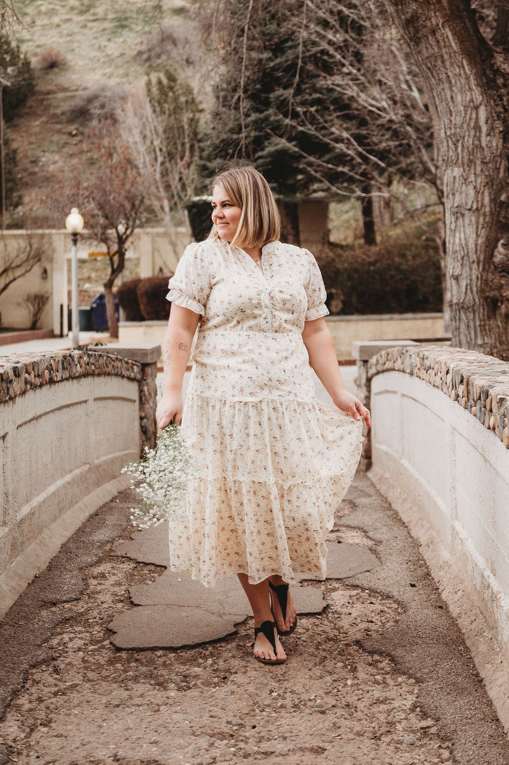 Floral Cotton Dress – Liana Tiered Maxi by Peony Alley