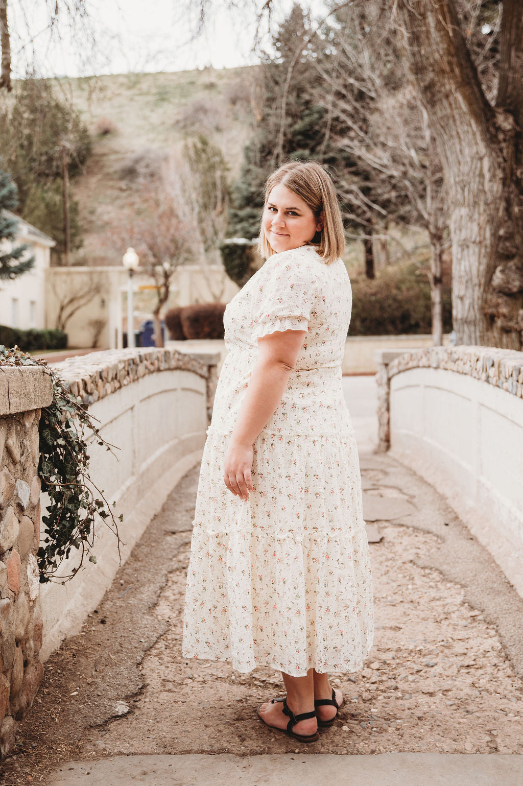 Floral Cotton Dress – Liana Tiered Maxi by Peony Alley