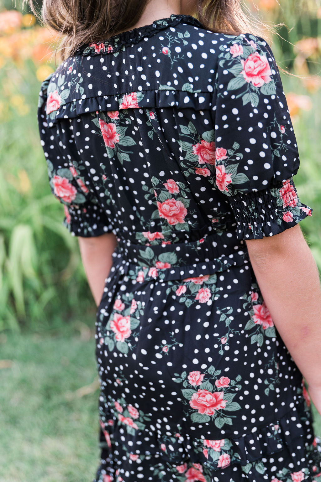Sienna Girl Black Floral Dress