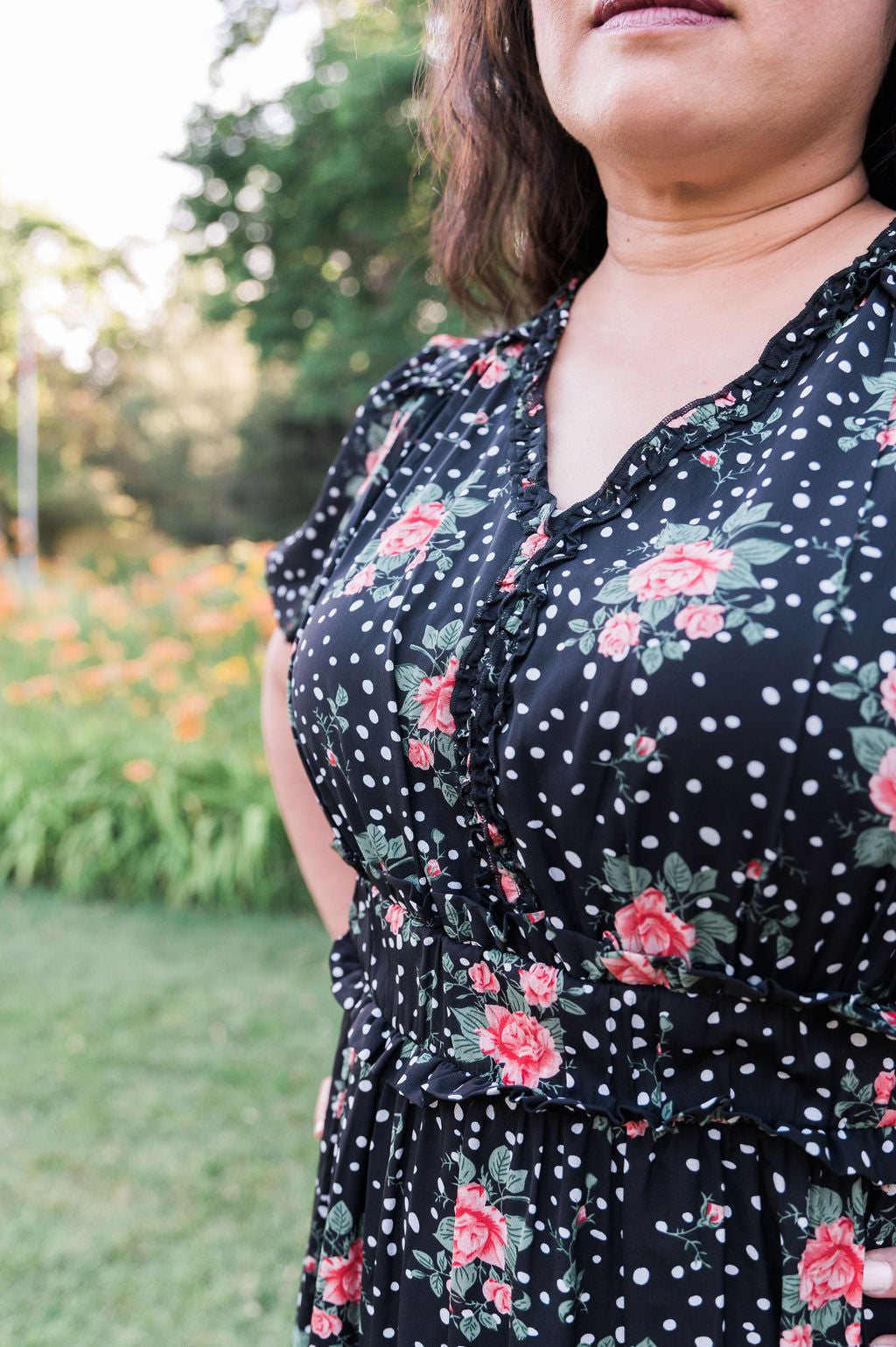 Sienna Black Floral Maxi Dress