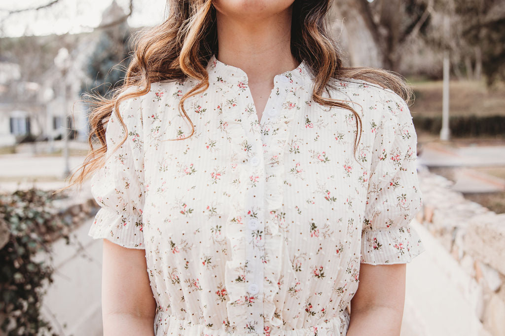 Floral Cotton Dress – Liana Tiered Maxi by Peony Alley