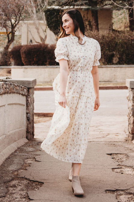Floral Cotton Dress – Liana Tiered Maxi by Peony Alley