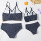 Mommy & Me Tropical Twist  High-Waist Bikini Set