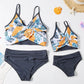 Mommy & Me Tropical Twist  High-Waist Bikini Set