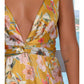 COCKTAIL FLORAL SPLIT MAXI DRESS