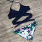 Wrap 2 Piece Women Swimsuit Bikini