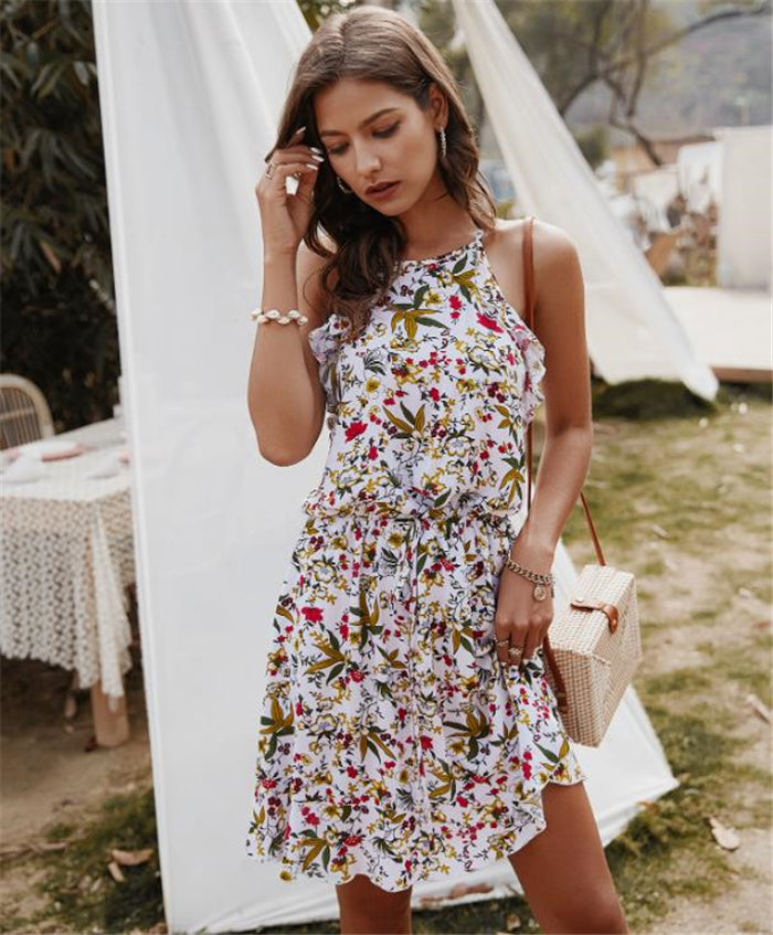 Summer Women Floral Mini Dress