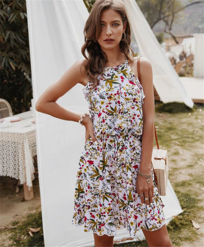 Summer Women Floral Mini Dress