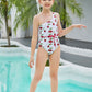 Girl Cherry One Piece Swimsuit