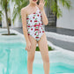 Girl Cherry One Piece Swimsuit