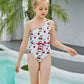 Girl Cherry One Piece Swimsuit