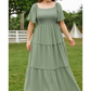 Hannah Smocked Bodice Maxi Dress