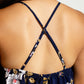 Marina – Navy Floral Backless Maxi Dress, photo 4 of 8