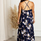 Marina – Navy Floral Backless Maxi Dress, photo 2 of 8