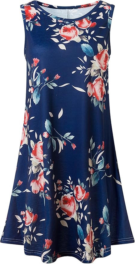 Lina Sleeveless Floral Women Mini Dress