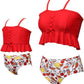 Mommy and Me 2 Piece Bikini Red Swimsuit