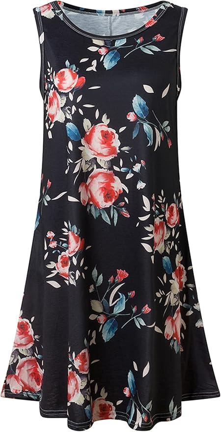 Lina Sleeveless Floral Women Mini Dress