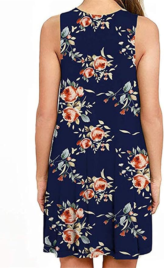 Lina Sleeveless Floral Women Mini Dress