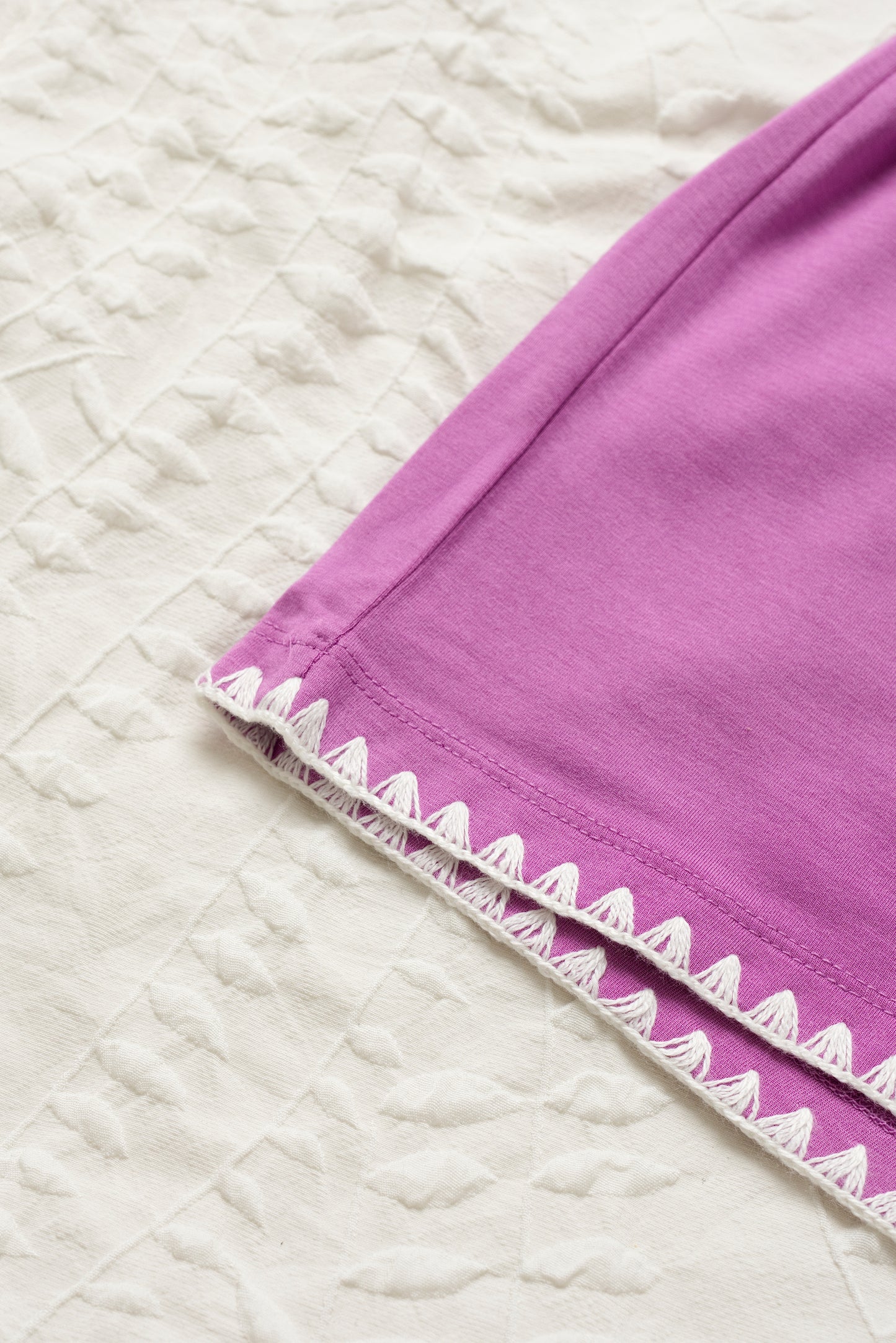 Embroidered Modal Cami & Shorts Set – Elegant Summer Pajamas