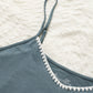 Women Modal Cami Set – Embroidered Summer Pajamas French Blue