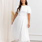 Myla White Midi Lace Dress