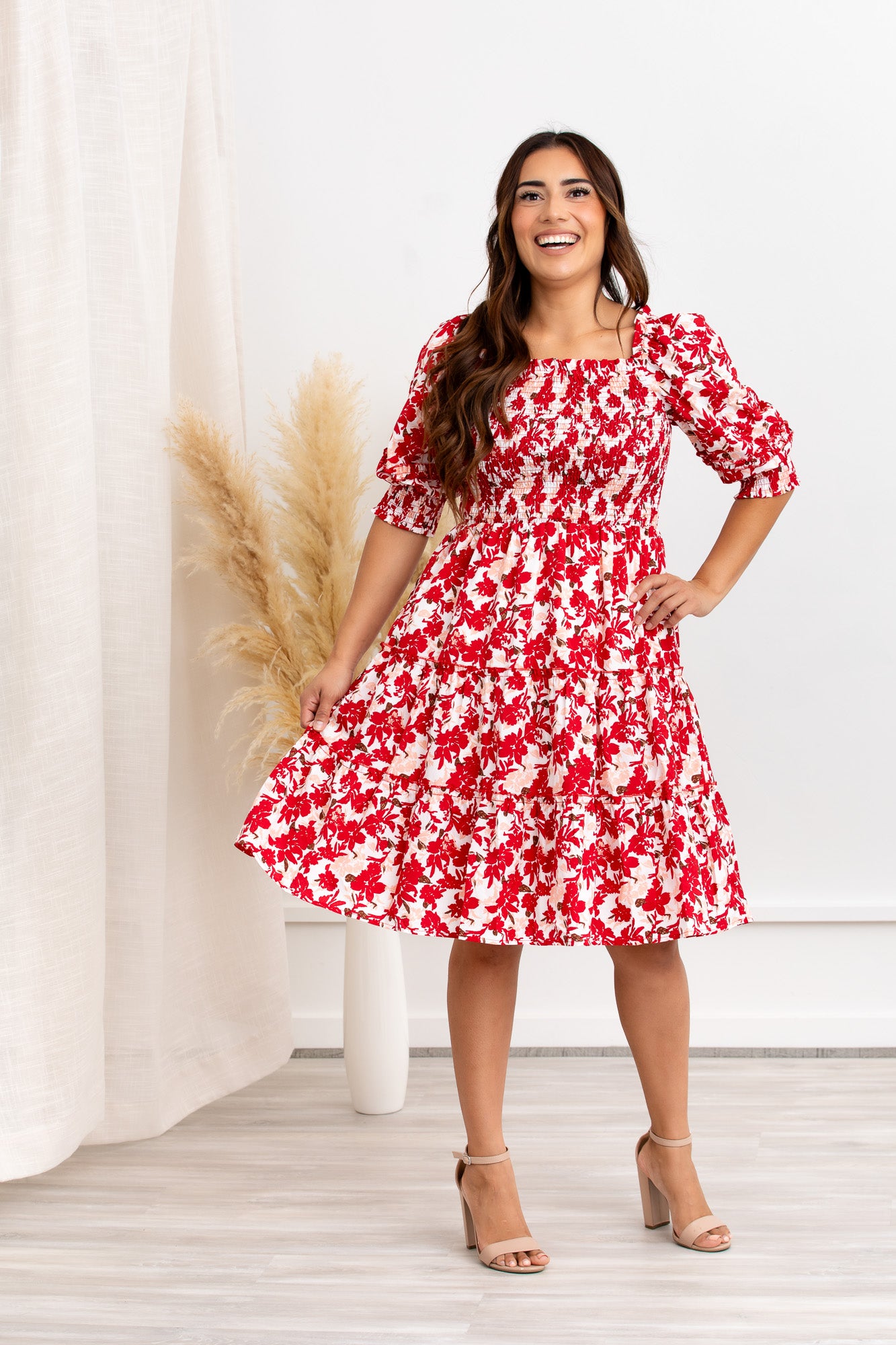 Elaine Floral Mini Dress Medium