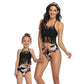 Mommy and Me 2 Piece Bikini Black Swimsuit