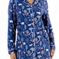 Woodland Night Women’s Nightshirt – Buttery Soft Long Sleeve Sleep Shirt featuring a charming nature print.